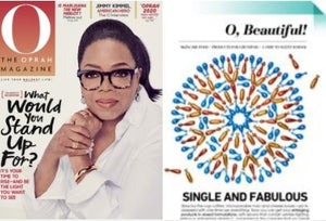 Oprah Magazine April 2018 issue with Nigella Therapy Night Serum feature.